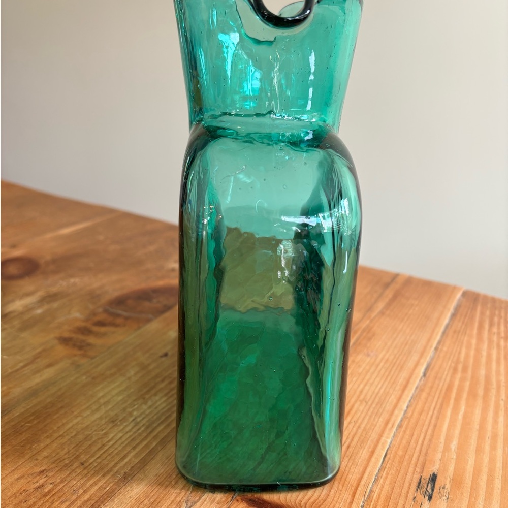 Vintage Blenko Seafoam 384 Water Bottle - Picture 2 of 7